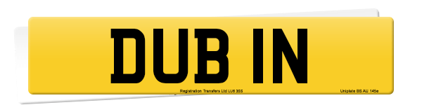 Registration number DUB 1N